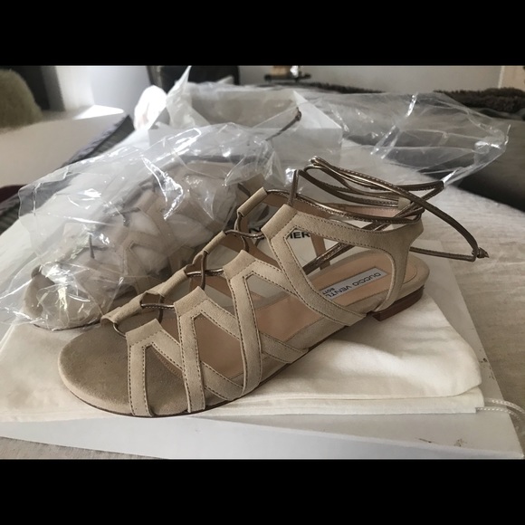 Duccio Venturi Nude Lace Up Sandal Size 35 - Picture 3 of 6